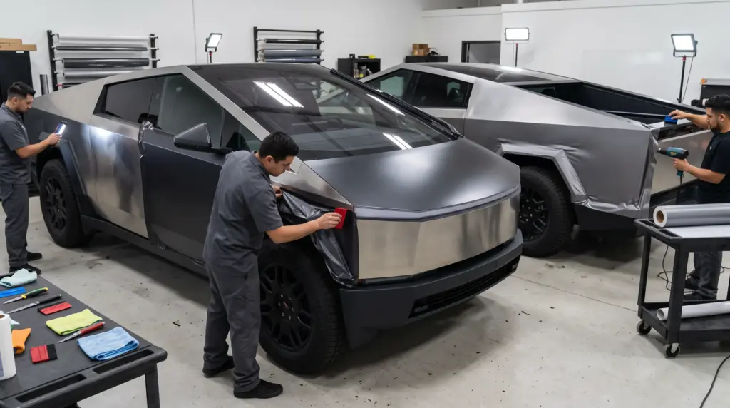 Cybertruck Color PPF vs Satin Wrap: Which Suits the Stainless Body? 2FItOjzajp5jMPgg784AR 3ZDdnNvm