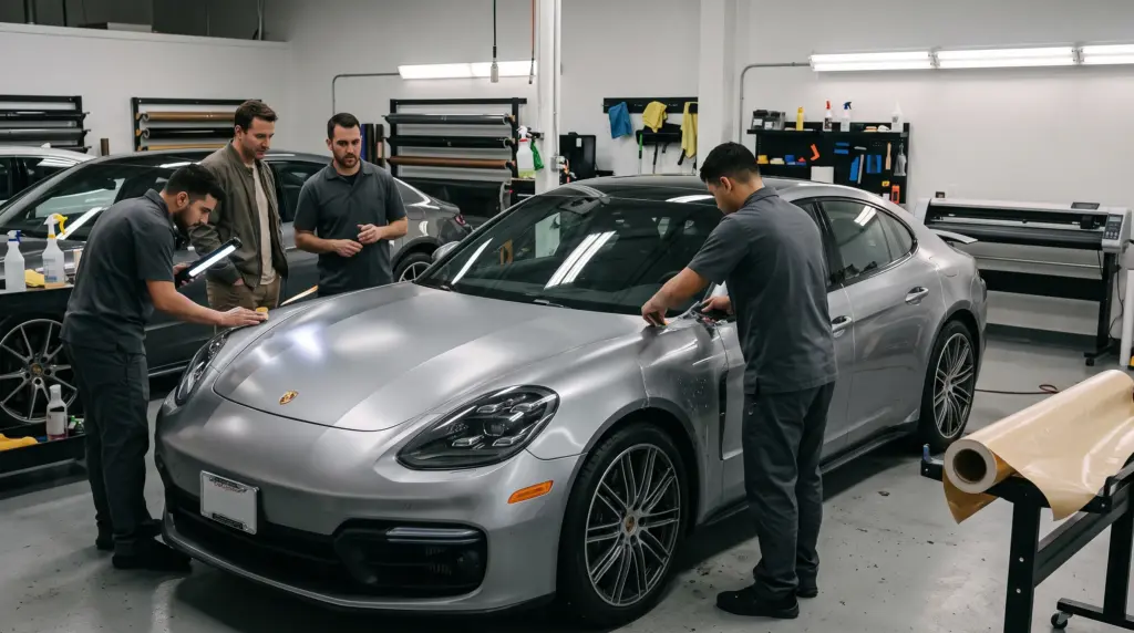 Satin & Matte PPF: Converting a Gloss Car to a Stealth Finish inzo tHR308BMhiZ4XiuT ZpslLGmX